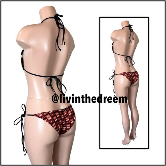 Taco Bell Fire 🔥 Hot Sauce Bikini SZ L $99 - Picture 4 of 12
